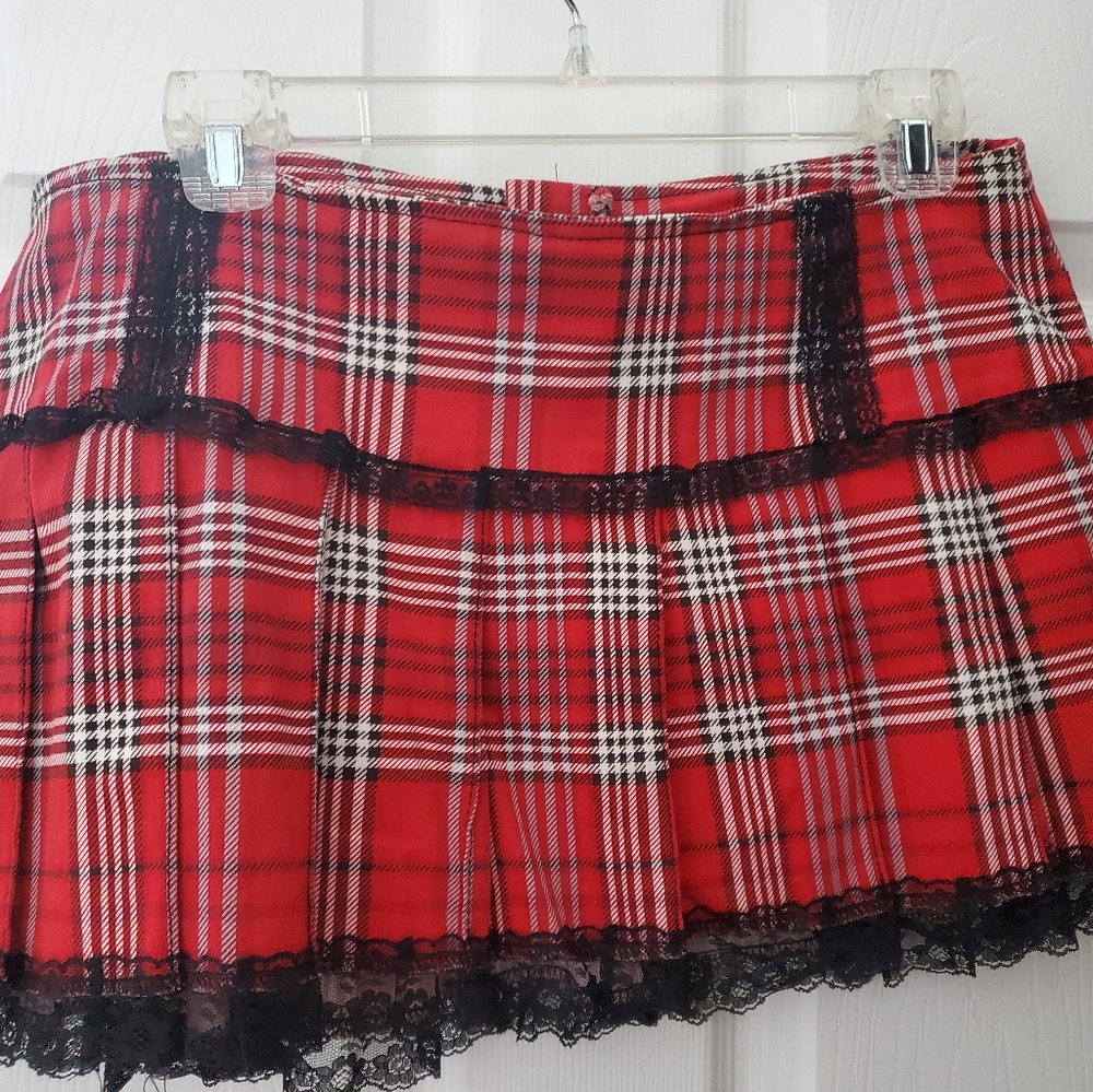 Tripp NYC Plaid Skirt